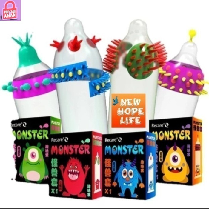 Recare Monster Spike Condom - Gerigi Karakter Lucu