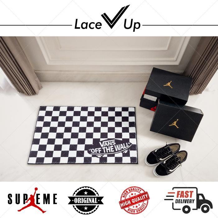 Lace Up Sneakers Floor Mat 80x50cm | Carpet | Karpet | Rug | Mat | Keset - Vans