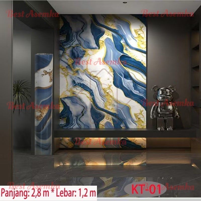 Bestasemka Marmer ROll Stiker Dinding Marmer / Wallfoam Marmer pvc / Vinyl Marbel Sticker / latar be