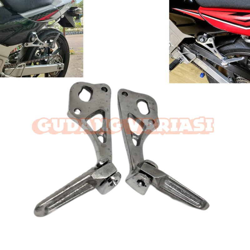 STEP BELAKANG NINJA R RR PIJAKAN KAKI BELAKANG KNALPOT COBRA