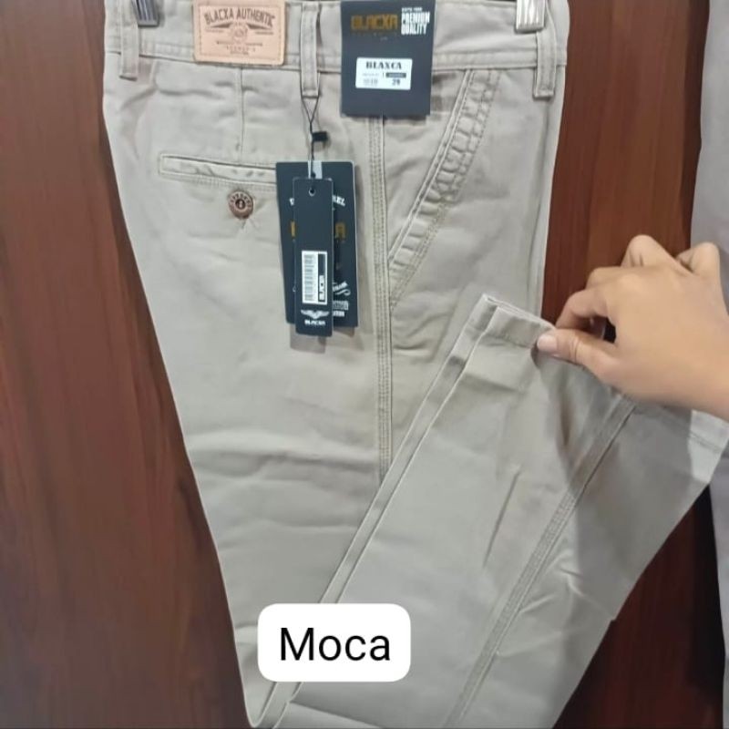 CELANA CANVAS PANJANG PRIA ORI BLACXA STANDAR CARDINAL BAHAN TEBAL HALUS LEMBUT TIDAK MENYUSUT