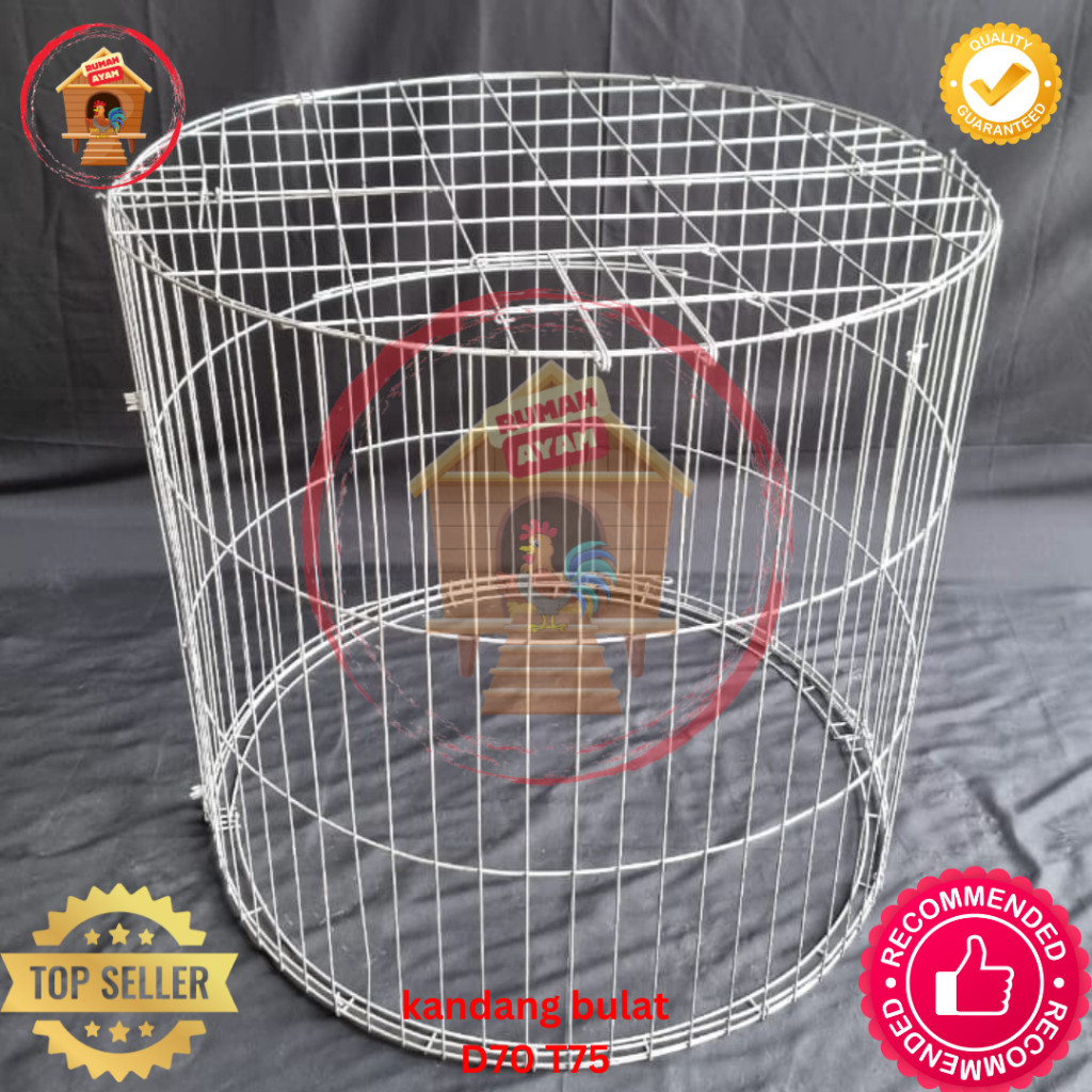 KJM - Kandang Ayam / Kurungan Ayam Bahan Galvanis Bentuk BULAT / BUNDAR