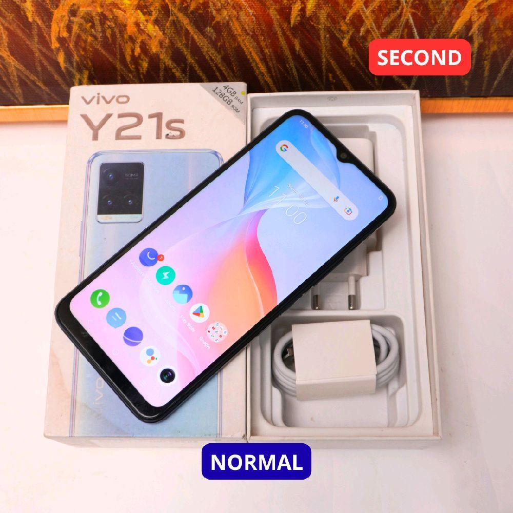 VIVO Y21S 4/128 GB HP SECOND ORIGINAL SINAR MUTIARA CELL