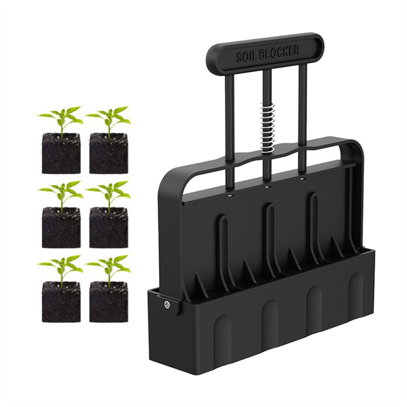 A02FSoil Blocker Handheld, Soil Blocker For Seed Starting,Manual Soil Block Maker Handheld Seedling 
