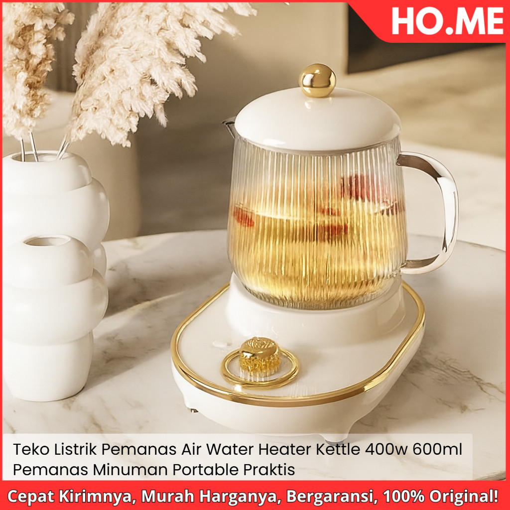 [HO.ME] Teko Listrik Pemanas Air - Water Heater Kettle 400W 600ml - Pemanas Minuman Portable Praktis