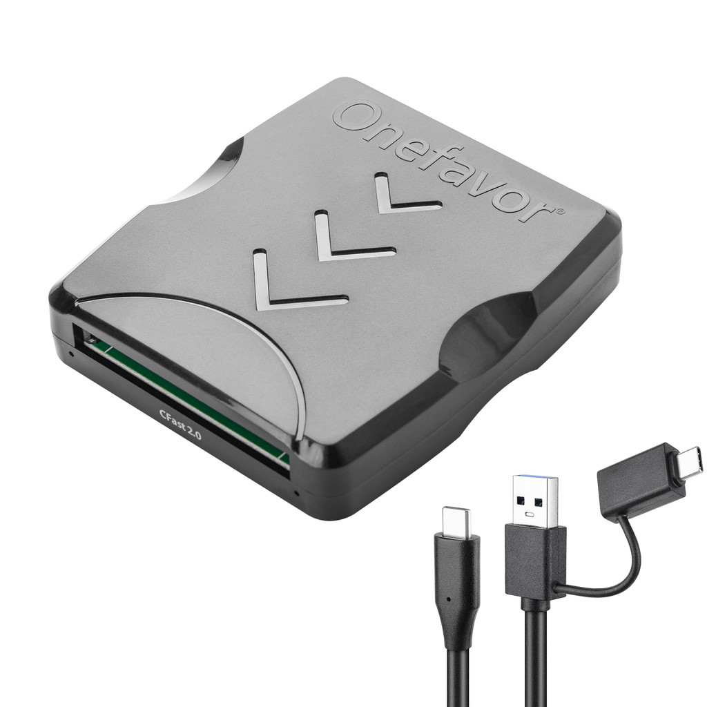Onefavor CFast Card Reader USB30 High Speed Card Reader Typec Interface for DSLR CFast Card