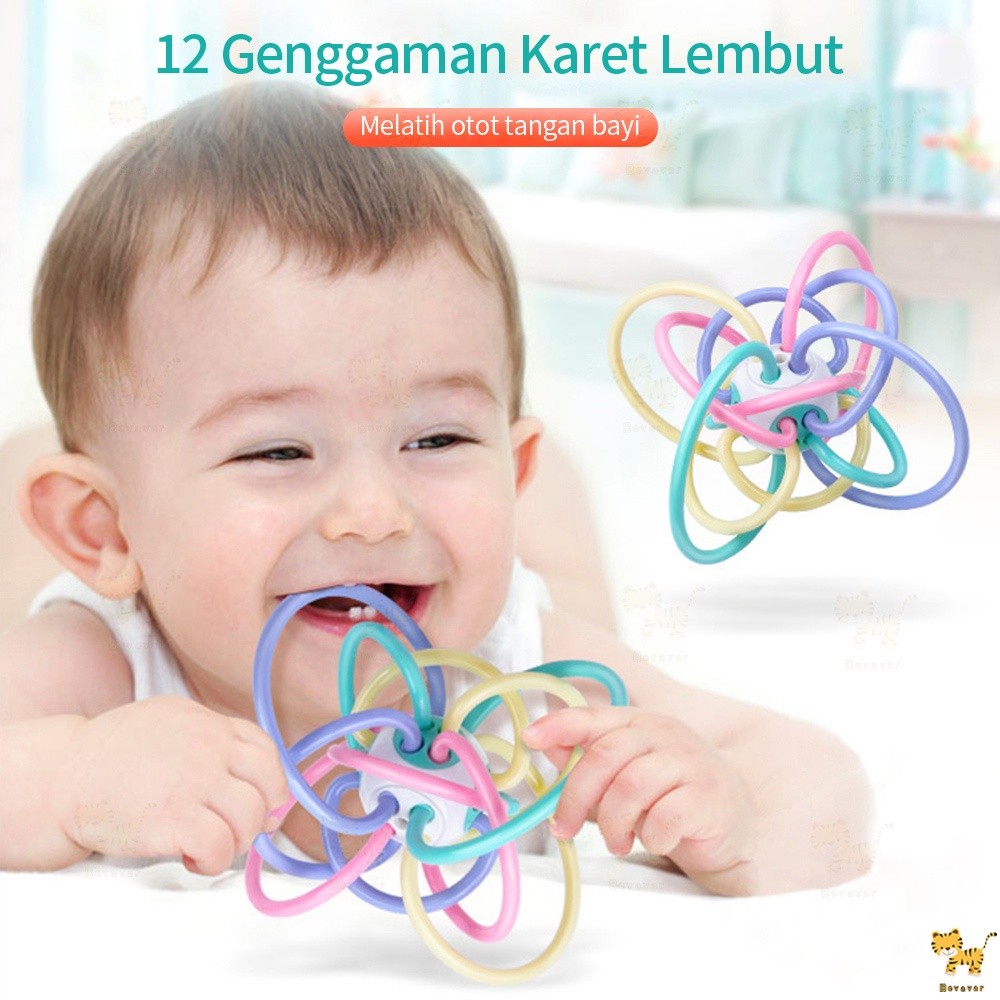 mainan gigitan bayi/ Manhattan Bola Gigitan Teether Bayi/Teether bayi Lembut
