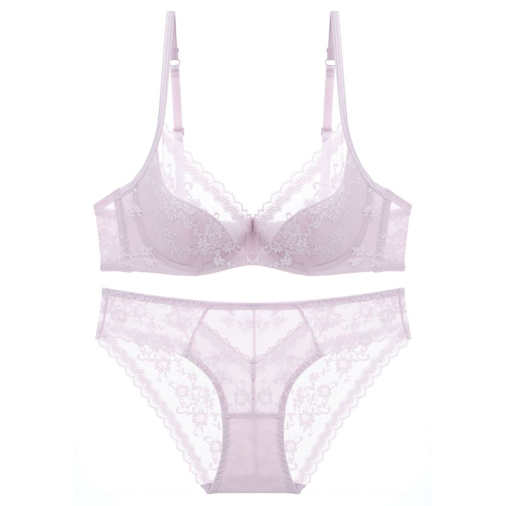 [Miss Lace]Bra renda untuk payudara besar, payudara kecil dan set pakaian dalam anti kendur