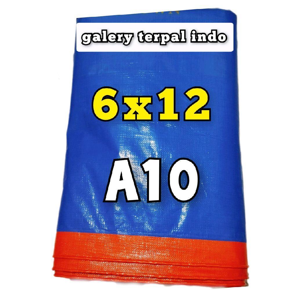 terpal plastik A10 6x12 biru orens terpal tebal murah terpal korea anti air tenda warung dan truk te