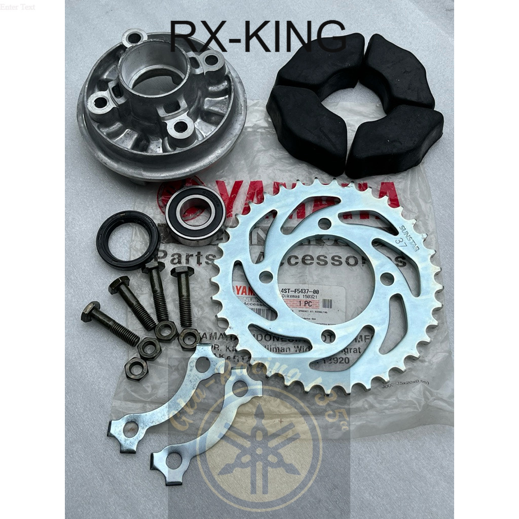 4ST-F5437-00 PAKET GIR BELAKANG ORIGINAL YAMAHA LENGKAP NAPGIR KARET BEARING SIL DAN BAUT YAMAHA RX 