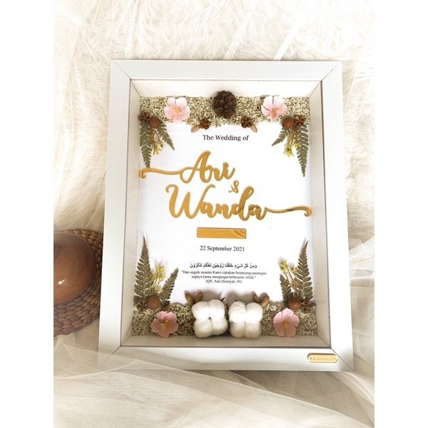 MAHAR FULL RUSTIC / MAHAR AKRILIK / MAHAR BUNGA KERING / MAHAR MURAH