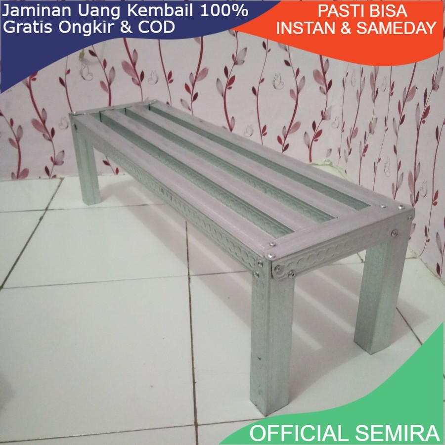 1 METER BAJA RINGAN/RAK POT TANAMAN BAJA RINGAN/RAK BUNGA BESI/STANDING POT BESI/RAK SERBAGUNA/RAK S