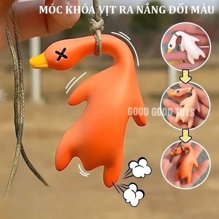 FreshMarttt ~ [Ready]Gantungan Bebek Panggang Berubah Warna Bebek Kreatif Gantungan Bebek Berubah Wa