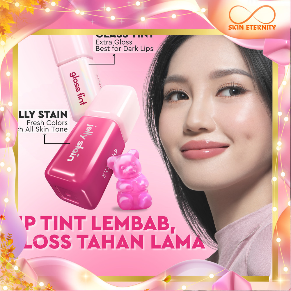 Emina Jelly Stain & Glass Tint - Lip Tint Korea Glossy Ombre waterproof, kissable