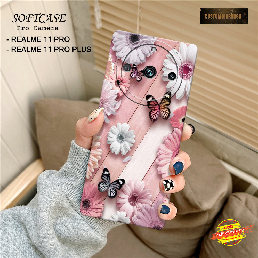 Case Realme 11 Pro/11 Pro Plus Terbaru - Fashion Case BUNGA - Casing Hp Realme 11 Pro/11 Pro Plus - 