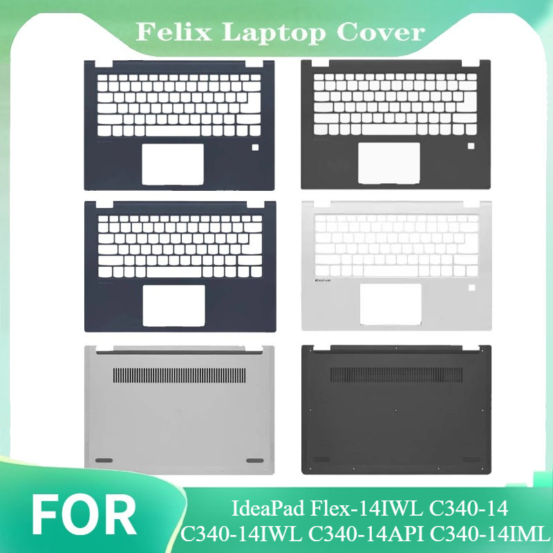 New For IdeaPad Flex-14IWL C340-14 C340-14IWL C340-14API C340-14IML Laptop Palmest Upper Top Cover L