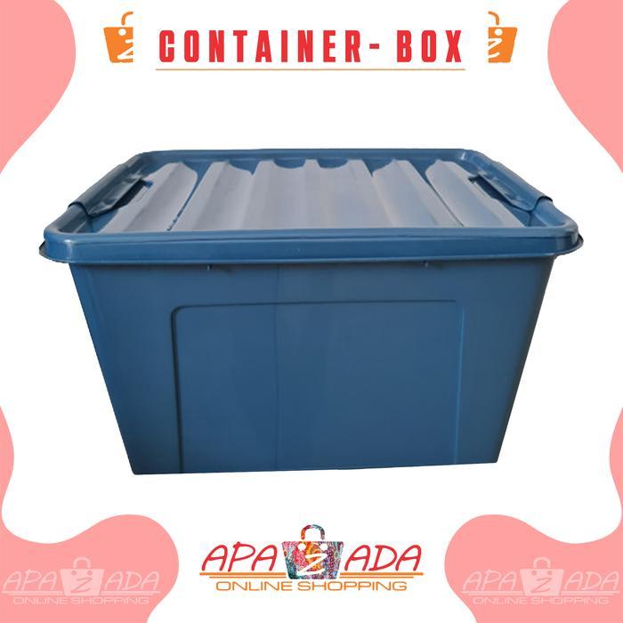 Apazada - Kotak Penyimpanan Besar Container Box Besar Roda 50 Liter Khusus KARGO/TRUCKING Plastic Pl
