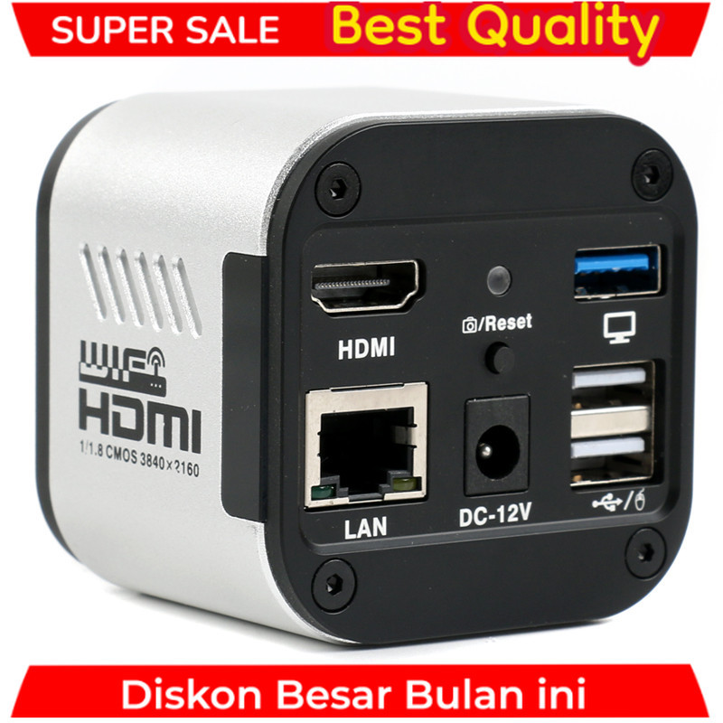 4K 1080P UHD LAN WIFI6 USB2.0 USB3.0 Video Microscope Camera Measurement Sony IMX334 For Phone Table