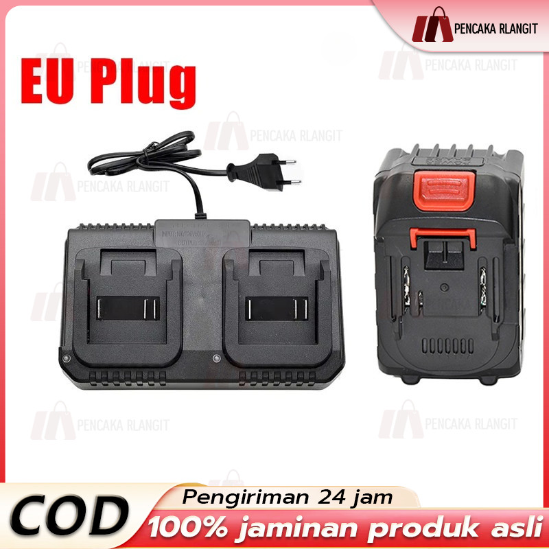 Charger Makita Lithium Bor 21V Charger Adaptor Casan Cas Baterai Cordless Nagawa Bor Impact Wrench K