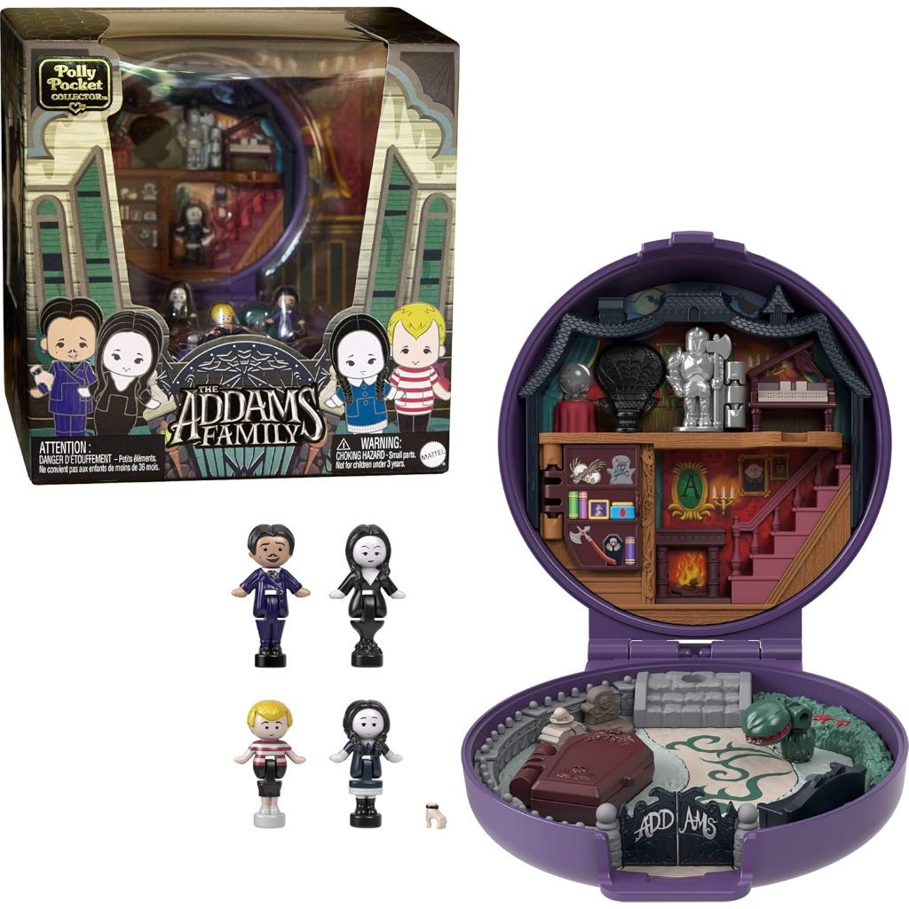 Discount Polly Pocket Collector Playset, The Addams Family Compact With 4 Special Edition