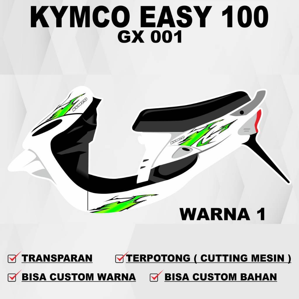 COD Stiker Kymco Easy 100  Striping Kymco Easy 100  Sticker Striping Decal Kymco Easy 100 grafis GX0