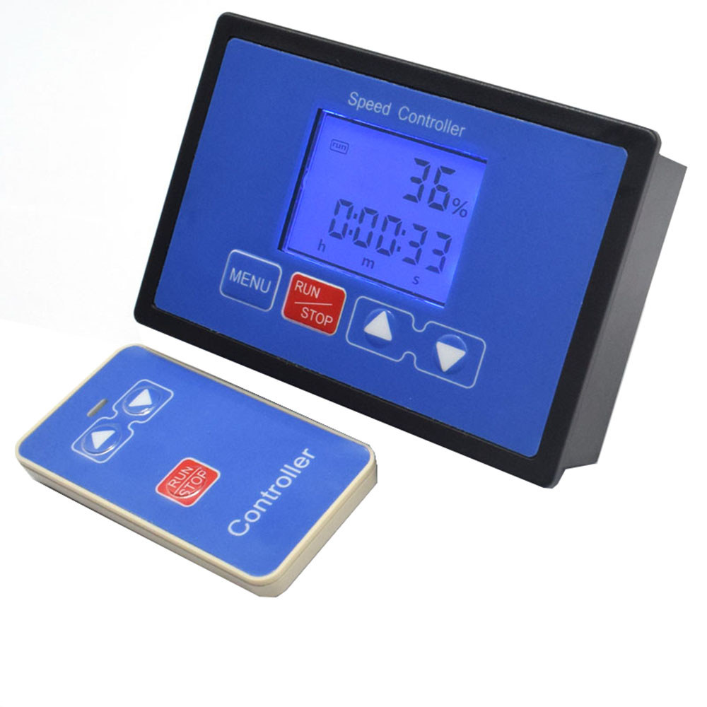 LCD gital say 0~100% 60A PWM DC Motor Speed Controller Timing Reversible Remote Controller Dropship