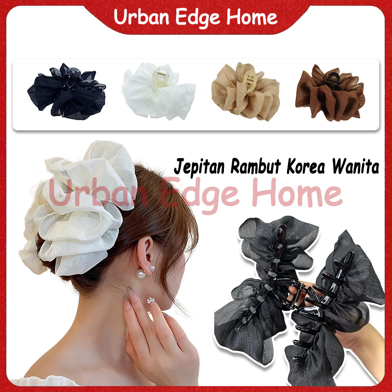 Jepit Rambut Pita / Jepitan Rambut Korea Satin / Jepit Rambut Pita Jumbo Besah