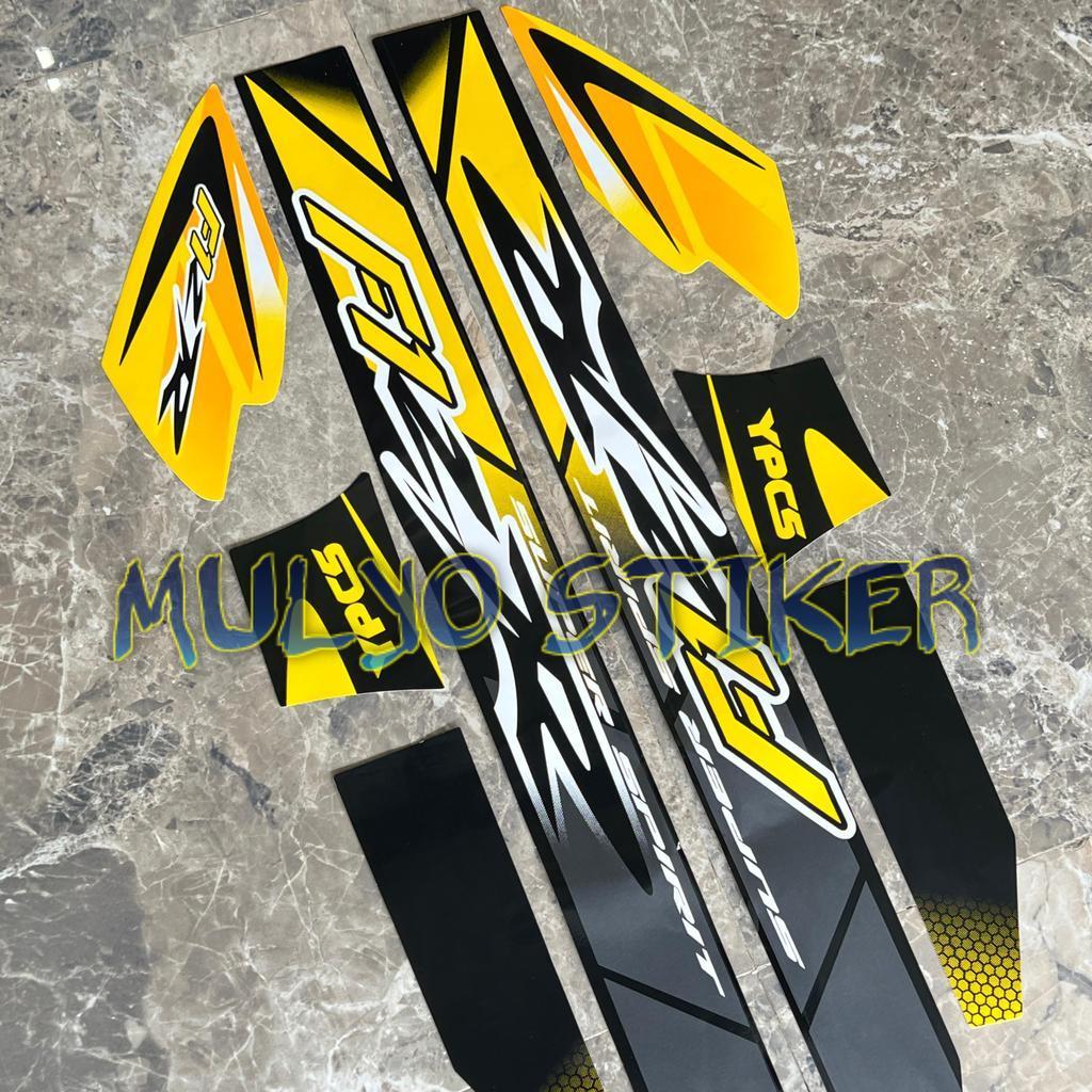 STRIPING Yamaha F1ZR fizr fiz r f1 zr Malaysia Sport Dual Clutch Viral list body Hitam Kuning
