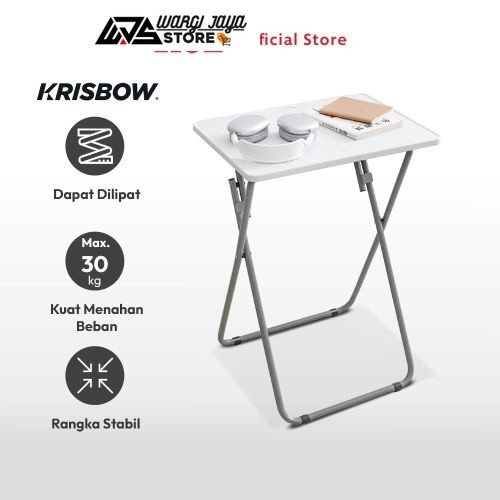 Krisbow Meja Lipat Personal - Putih