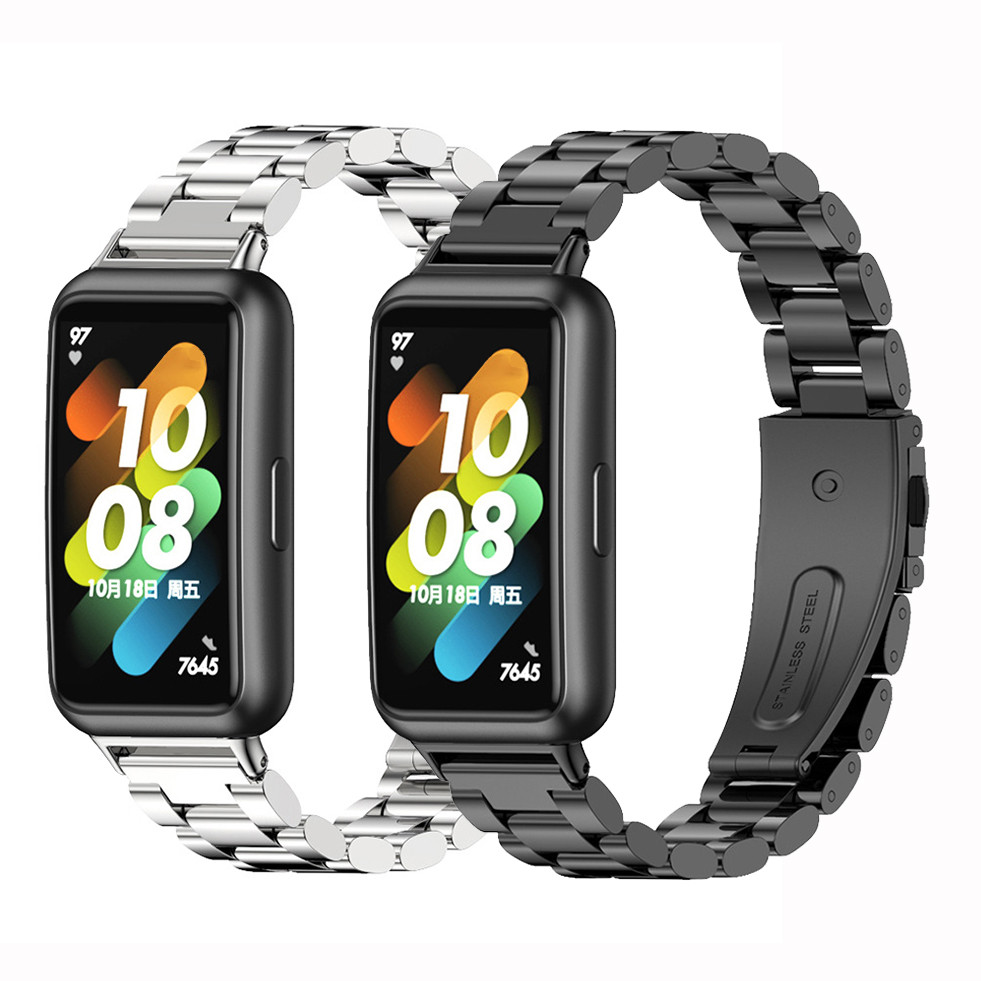 New Stainless Steel Wat Band For Huawei Band 7 Metal Wrist Bracelet Strap Loop For Huawei Band 7 NFC