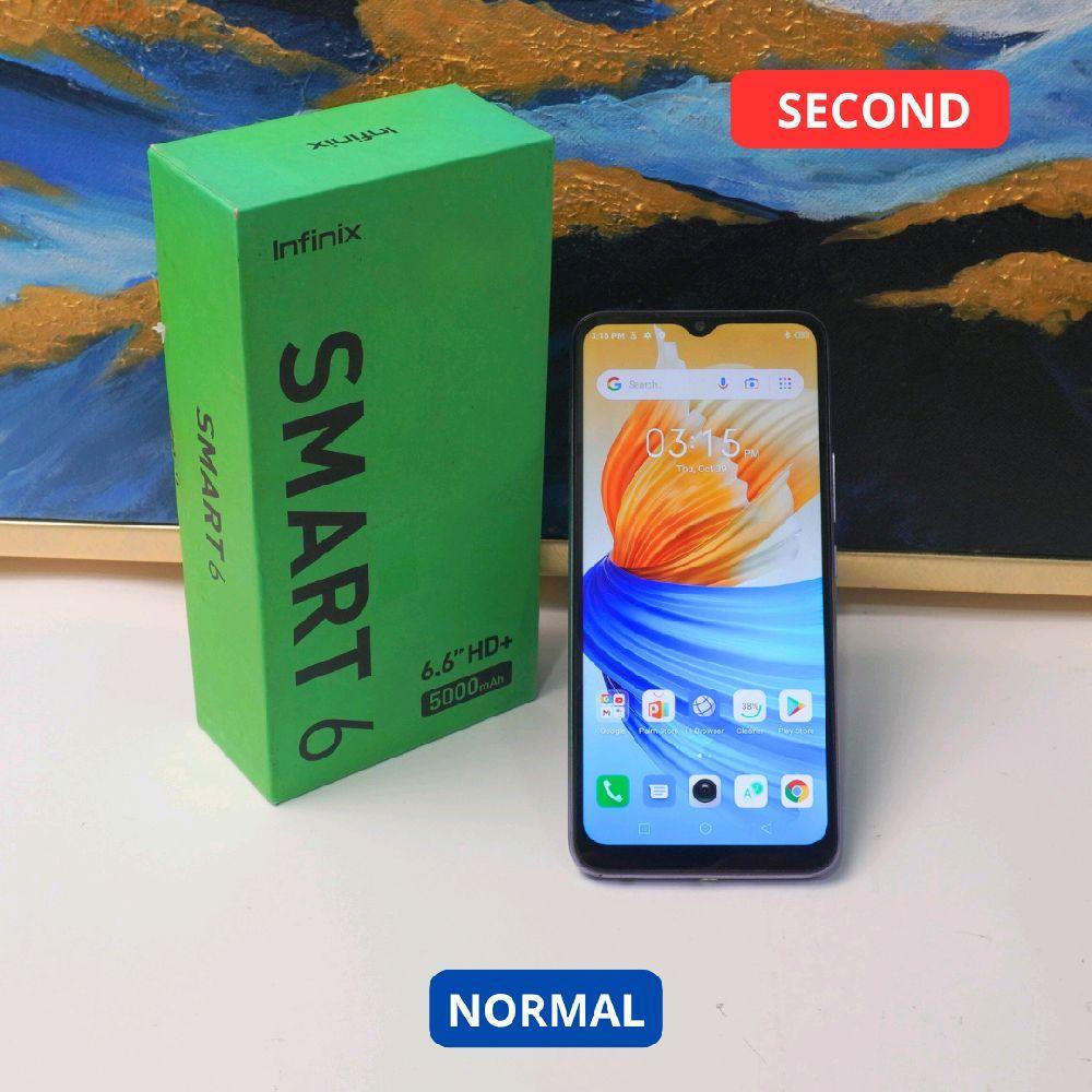 INFINIX SMART 6 2/32GB - HP SECOND ORIGINAL SINAR MUTIARA CELL
