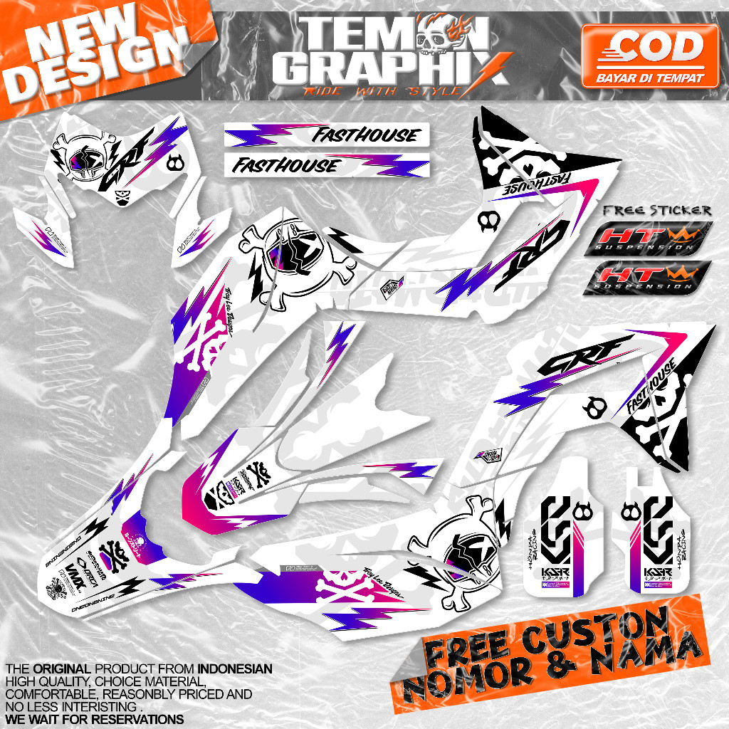 Decal Honda Crf 150 L Supermoto Surex Stiker Crf Hologram Premium Super Glossy Oneonenine Ksr Fyp