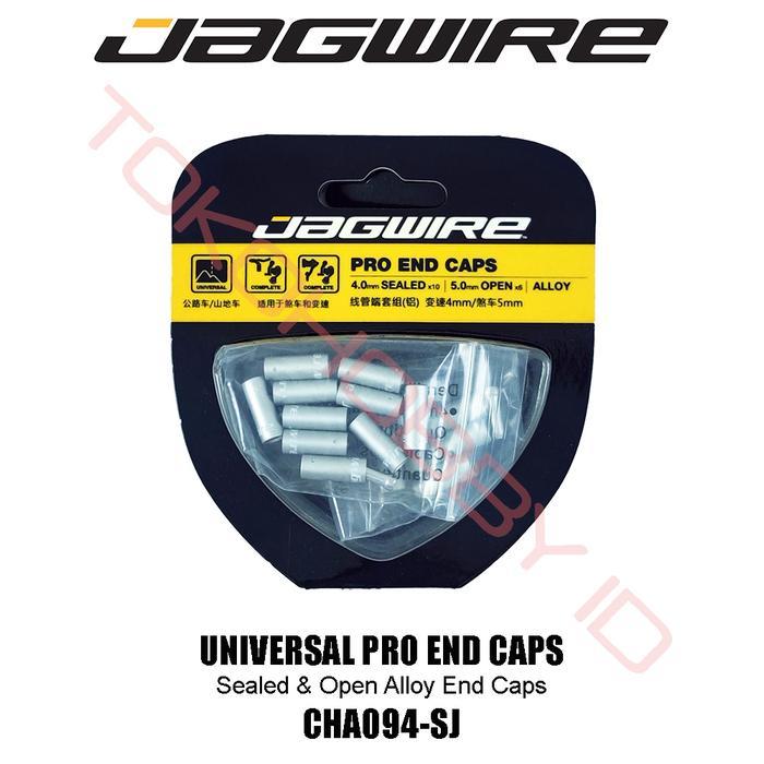 JAGWIRE CHA094-SJ Universal Pro End Caps Pack Sealed Open Alloy Silver