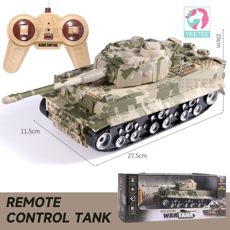 PRANADA Ready Remote RC Bartle Tank / 1:32 RC Bartle Tank Remote Control Tank Car Mainan Mobil Remot