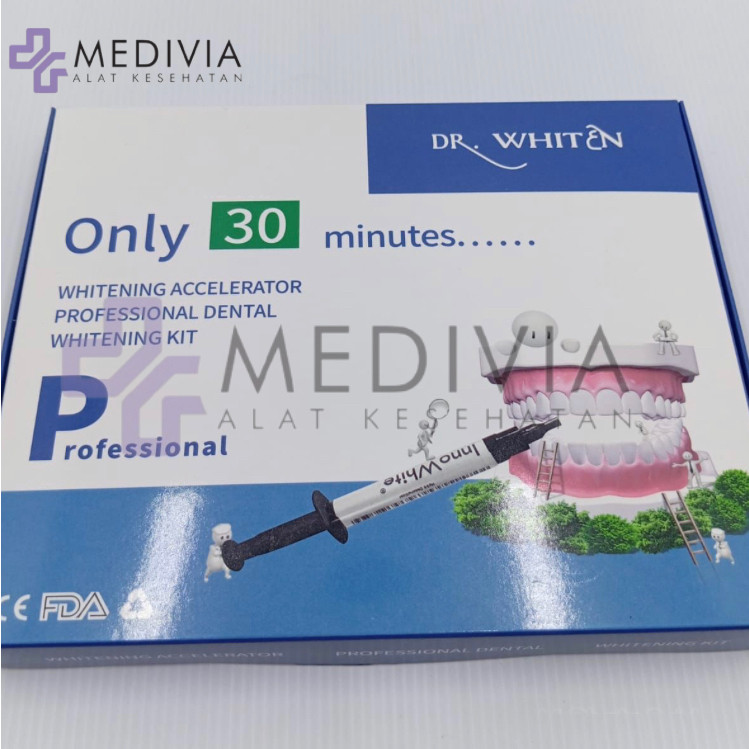 Dr. Whiten whitening kit/ dr whiten teeth whitening/ dental bleaching dr whiten/ pemutih gigi.
