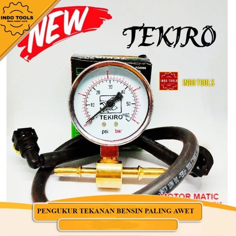 [TURBORIDE] .ALAT UKUR TEKANAN BAHAN BAKAR FUEL PUMP TESTER  FUEL PRESSURE GAUGE ALAT UKUR TEKANAN B