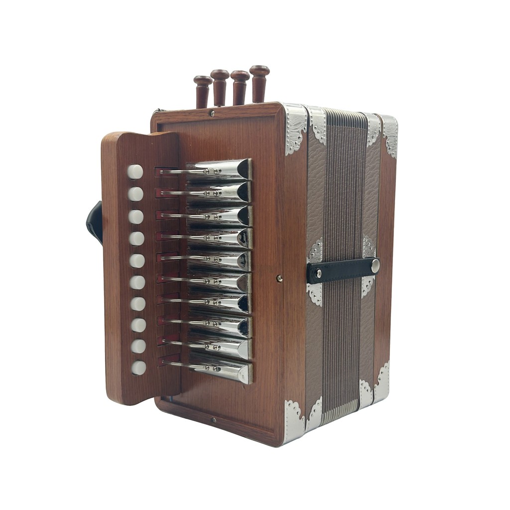High Quality Professional 10Button Accoron JB1002 2Bass Student Button trument atonic Wood Acordeon 