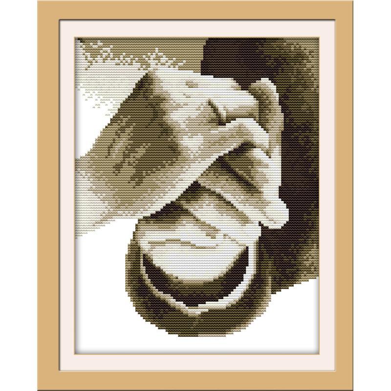 Couple holding hands cross stitch kit count canva print cross stitch 11CT 14CT needlework embroidery