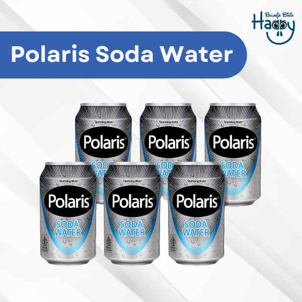 BBH Polaris Soda Water 330ml - Minuman Air Soda Kaleng Polaris