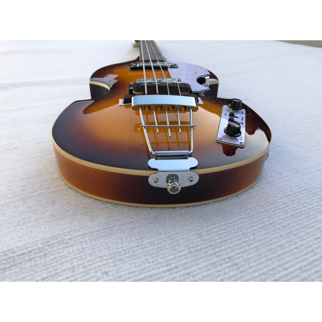 Hofner 4 Strings HIBPE Electric Bass Guitar Flame Maple Back Glossy Finished in Stock scount