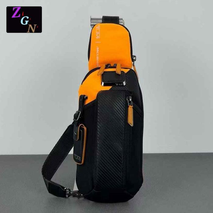 tas selempang down force McLaren 373050 2325002 esports sling bag - hitam oren