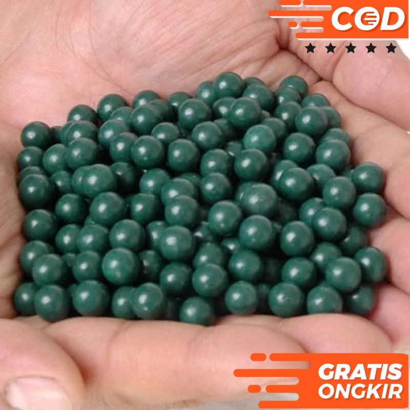 100 PCS Peluru Ketapel 8mm dan 10mm Slingshot Ammo Hard Mud Balls