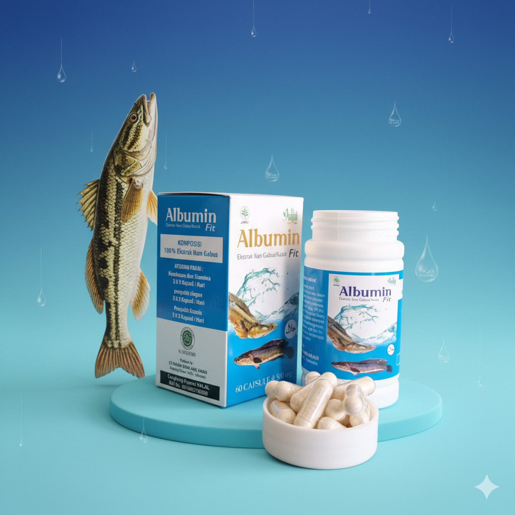 ORIGINAL KAPSUL ALBUMIN FIT PREMIUM 5X CEPAT SEMBUH PASCA OPERASI - EKSTRAK ALBUMIN IKAN GABUS (25)