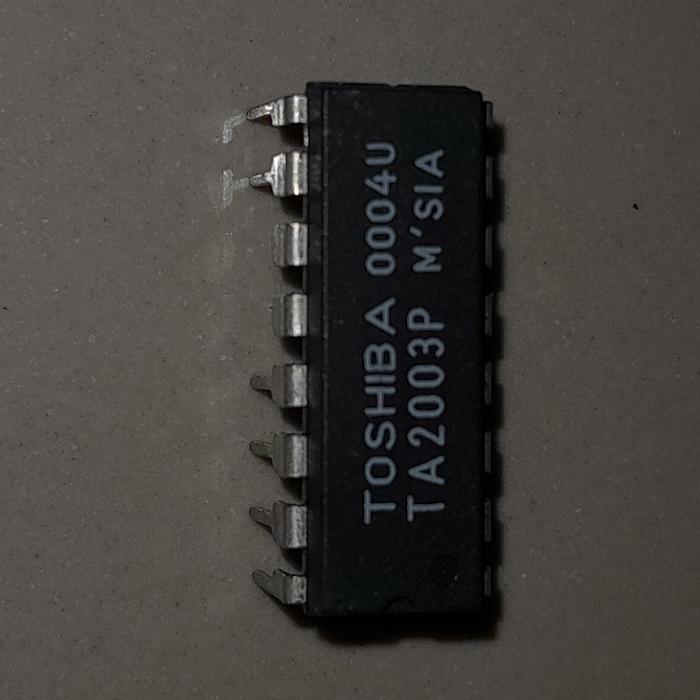 IC TA2003 TA 2003 receiver AM FM ori Toshiba white marking NOS BEST