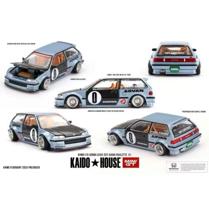 Mini GT x Kaido House 64 Honda Civic EF Roulette V1 KHMG179