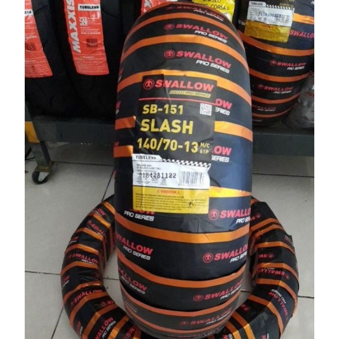 Ban Swallow Tubless SB 151 slash soft coumpon ukuran 140 70 ring 13