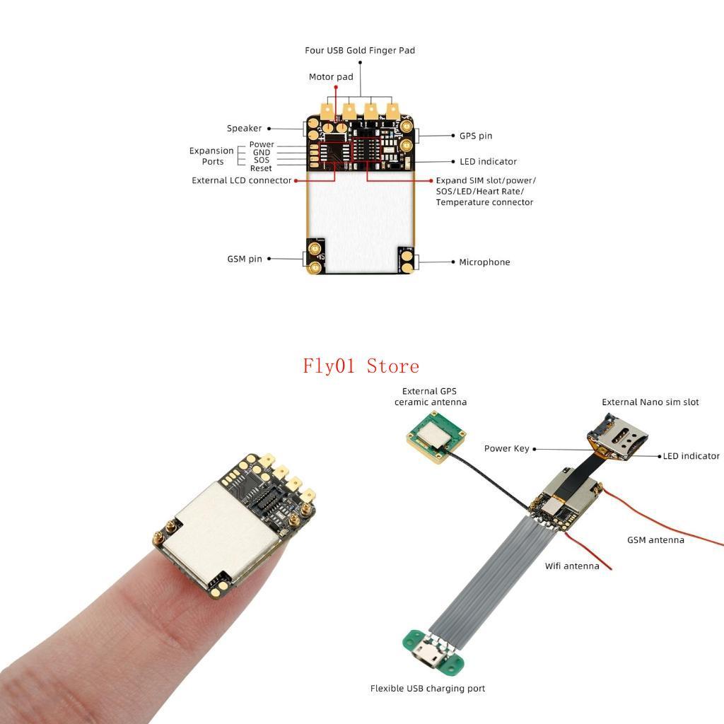 Mini GPS SOS Real-time Call Voice Tracking Locator for Laptop Elderly People Real for time Tracking 