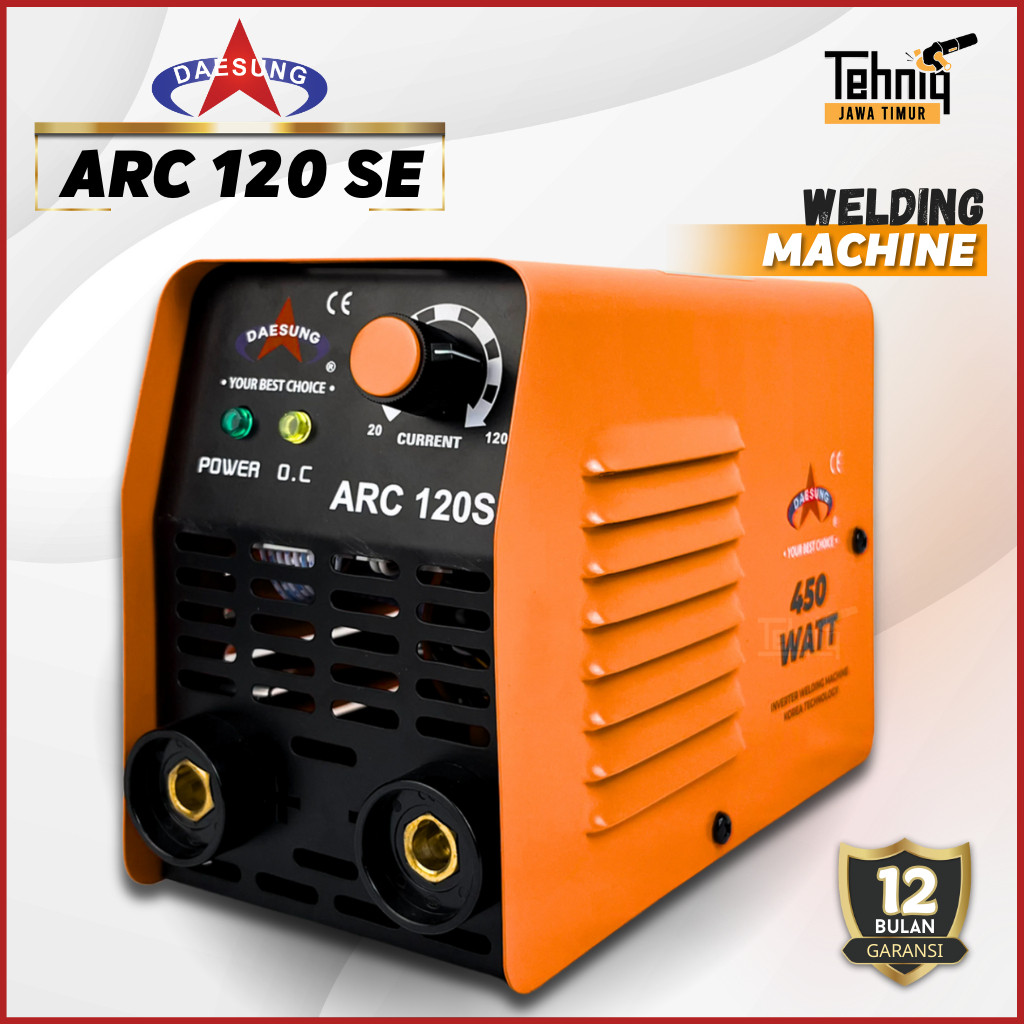 Mesin Las Listrik DAESUNG ARC 120 SE 450 Watt Trafo Las
