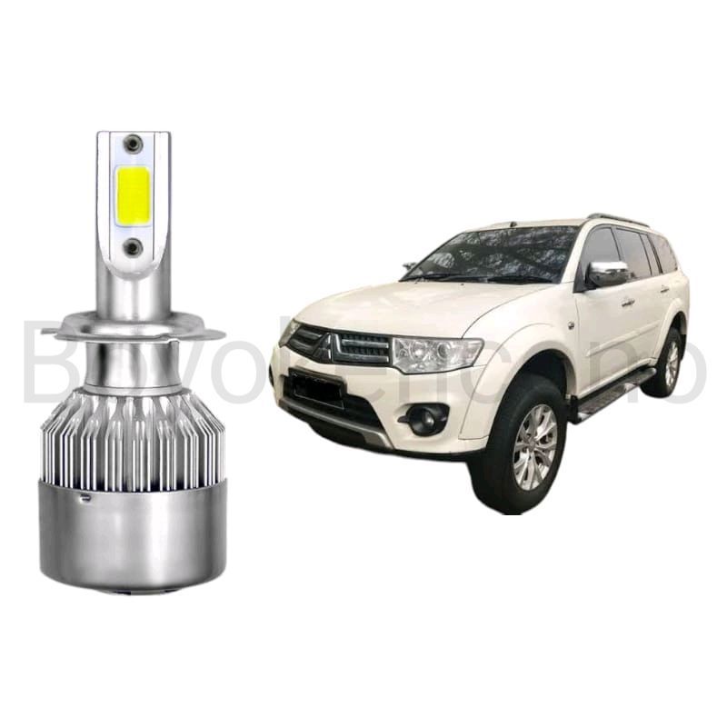 2pcs Lampu Utama Dekat LED H11 COB Mobil Mitsubishi Pajero Sport gen2 Byk