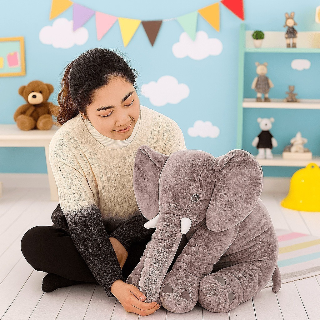 Mainan Boneka Gajah ukuran  Jumbo kualitas premium SNI